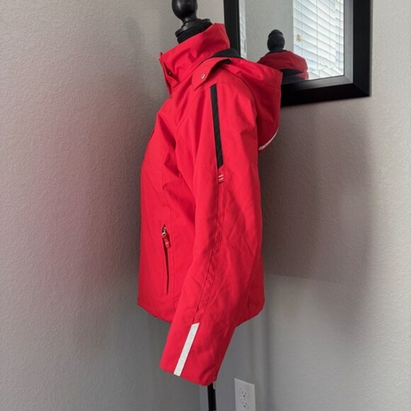 DESCENTE Mila Insulated Ski Snowboard Red Jacket Sz S/8 - Picture 3 of 16